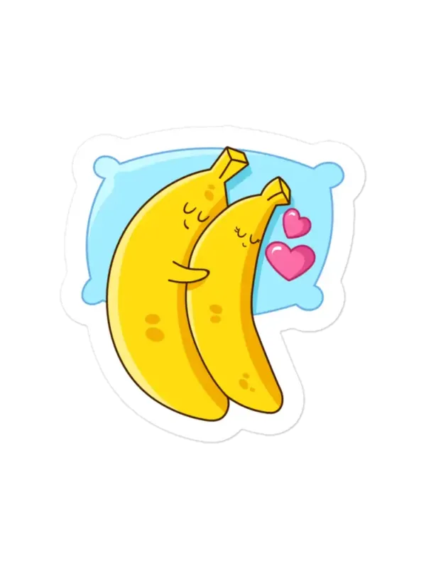 Sleeping Banana Couple Sticker