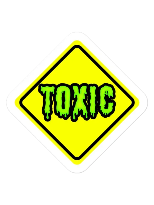 Toxic Road Sign Sticker