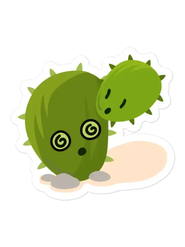 Two-Headed Cactus Sticker