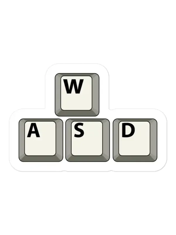 WASD Keyboard Keycaps Sticker