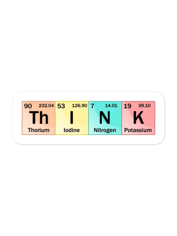 Periodic Table Think Sticker