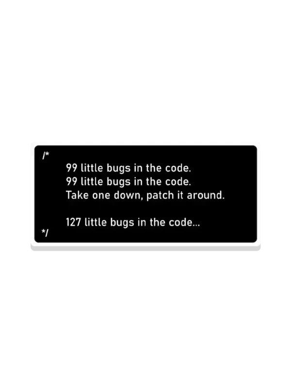 Programmer and Bugs Sticker