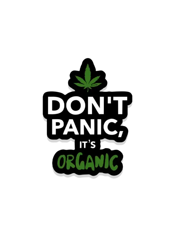 Don't Panic, It's Organic Sticker