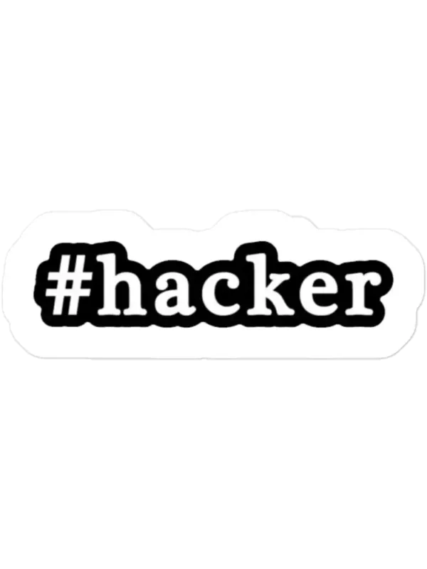 #Hacker Sticker