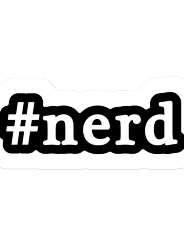 #Nerd Sticker
