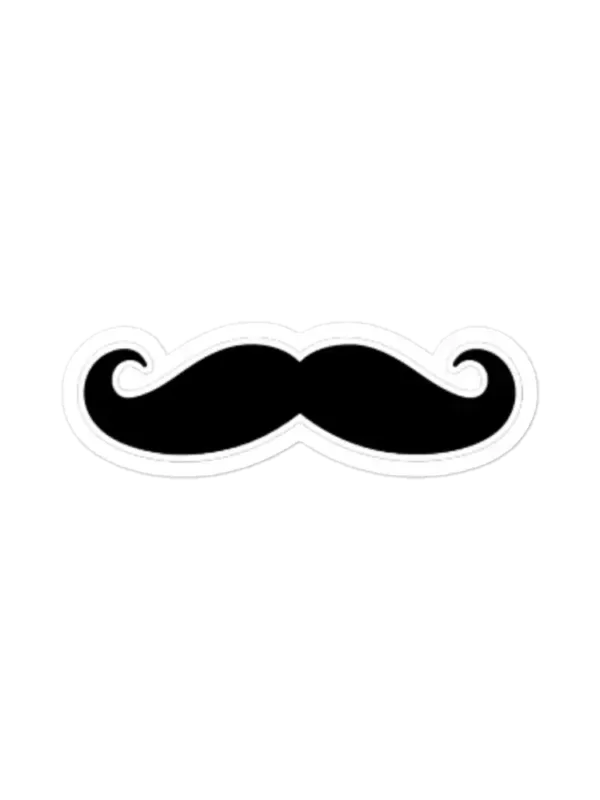Black Mustache Sticker