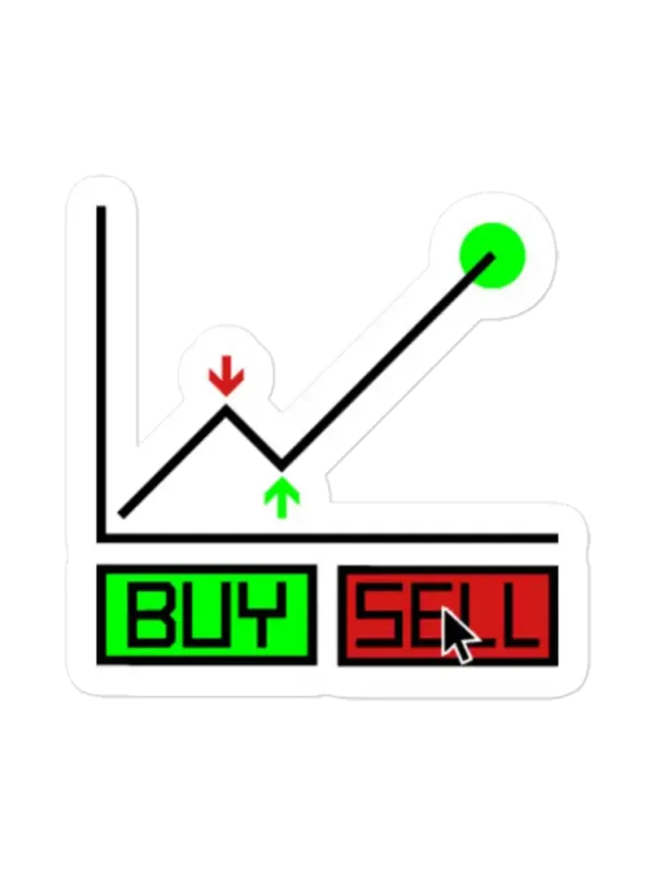 Buy Sell Trader Sticker