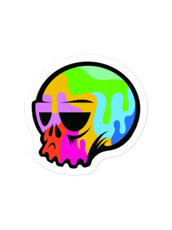Colorful Skull Sticker
