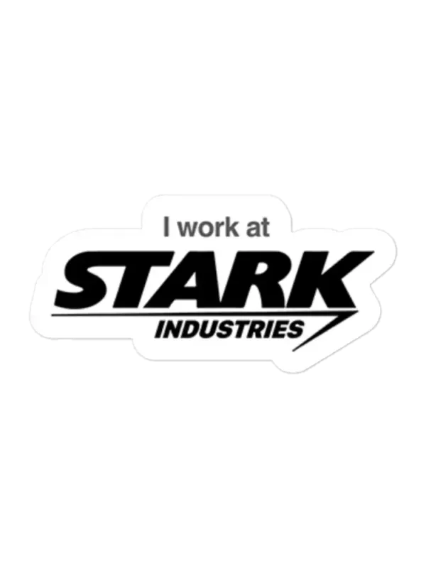 I work at Stark Industries Sticker