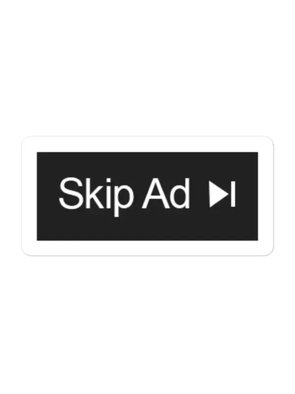 Skip Ad Button Sticker