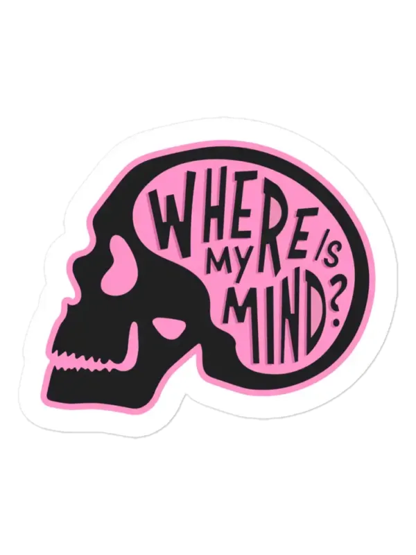 Skull Where is My Mind Sticker