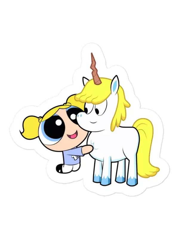 The Powerpuff Girls Bubbles and Donny Sticker