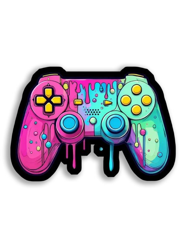 A Dripping Game Controller Sticker