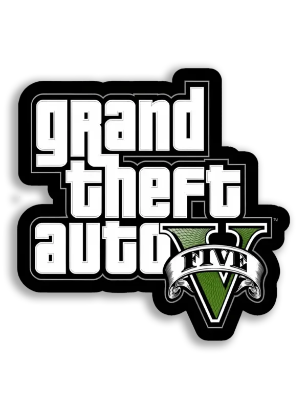 Grand Theft Auto Five Logo Sticker