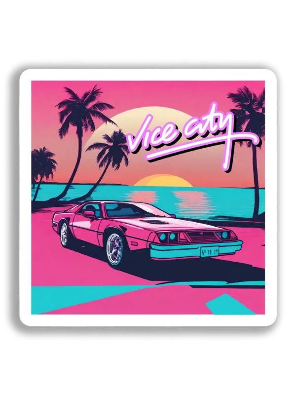 Cruising in Vice City Sticker
