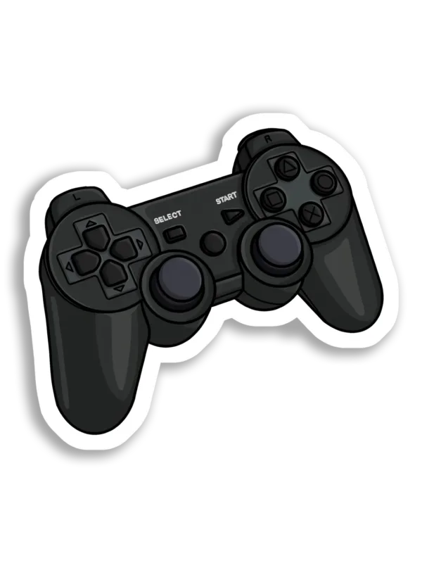 Start, Select, Black Game Controller Sticker
