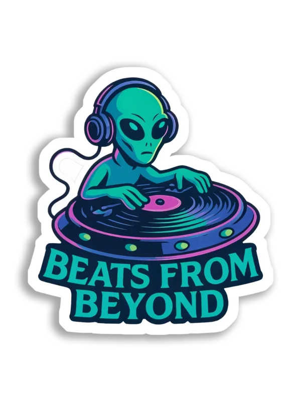 Beats From Beyond the Stars Sticker
