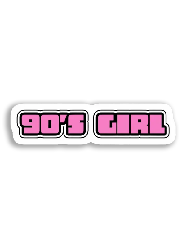 90's Girl Pink Sticker