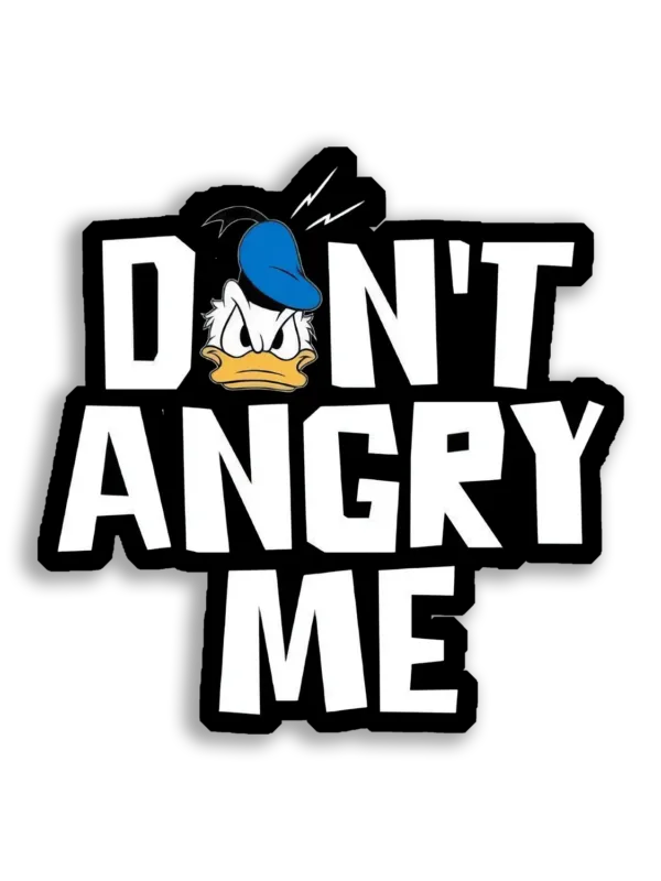 Don't Angry Me, Donald Duck Sticker