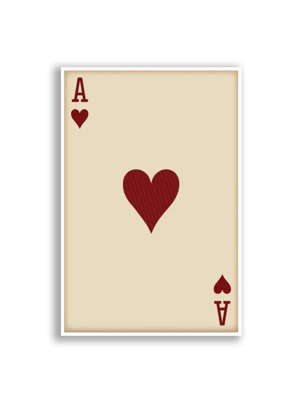 Ace of Hearts Playing Card Sticker
