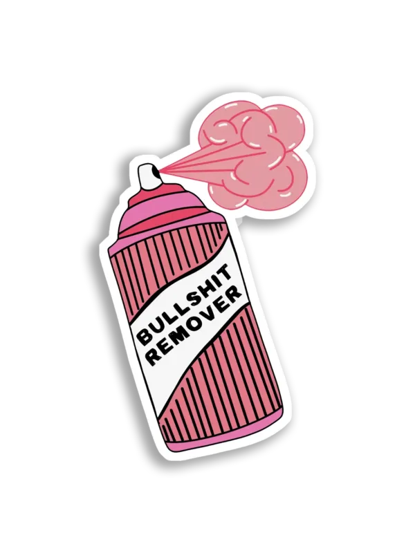 Bullshit Remover Spray Can Sticker