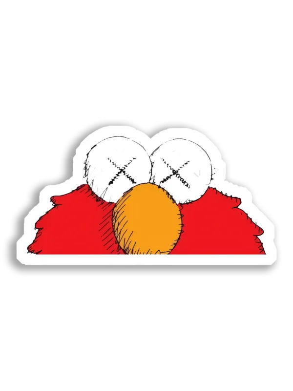 Elmo X Eyes Close Up Sticker