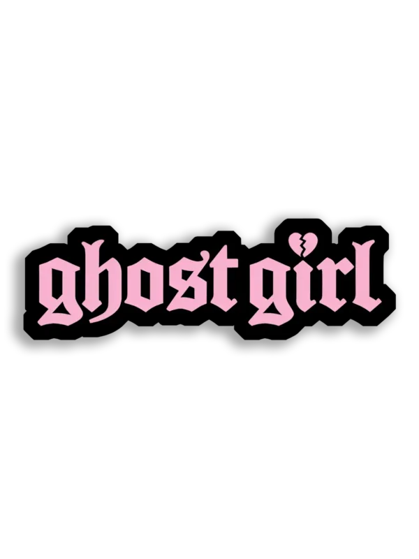 Ghost Girl With a Broken Heart Sticker