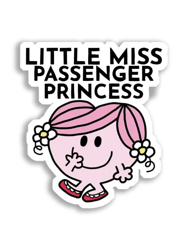 Little Miss Passenger Princess Sticker
