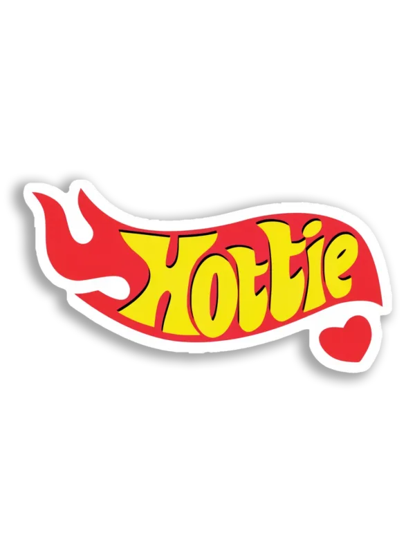 Hottie With a Heart Sticker