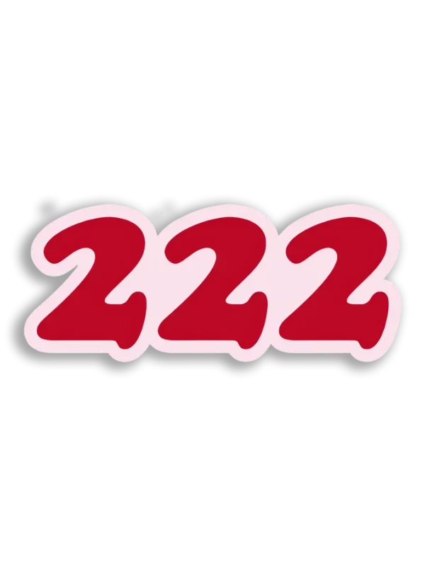 Angel Number 222 Sticker