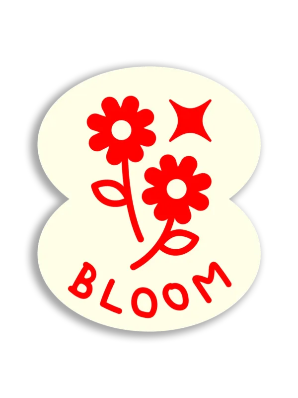 Red Flowers That Bloom Sticker