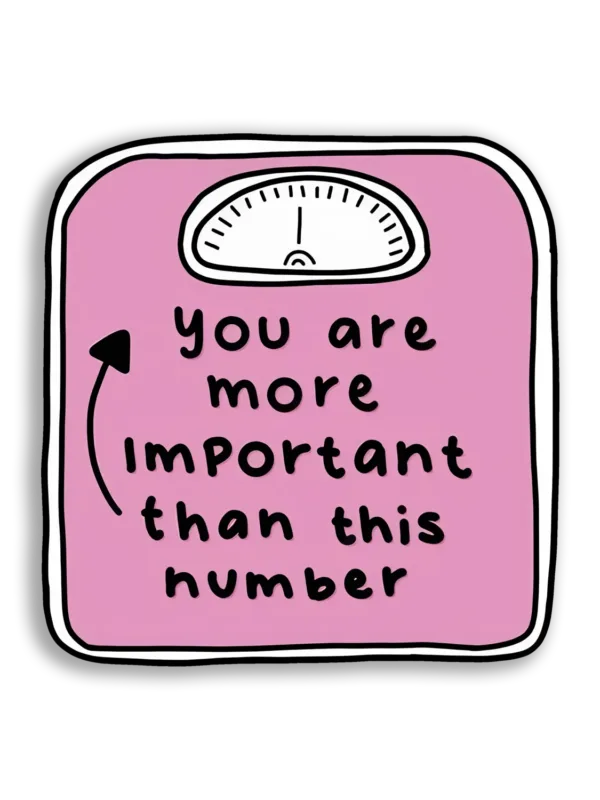 You Are More Than This Number Sticker