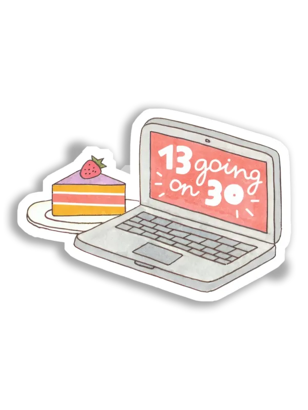 13 Going on 30 and Cake Sticker