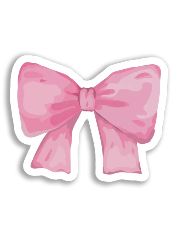 A Pretty Pink Bow Sticker