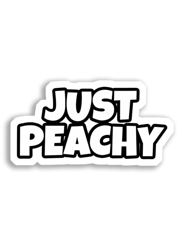 Just Peachy Sticker Image Sticker