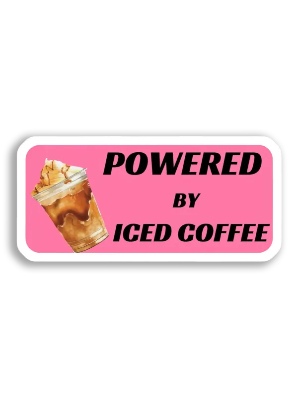 Powered by Iced Coffee Sticker
