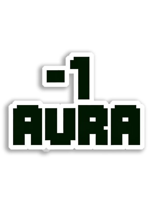 ¯_(ツ)_¯ Aura Sticker