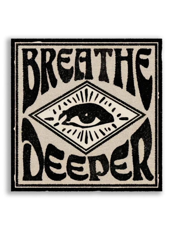 Breathe Deeper A Mindful Reminder Sticker