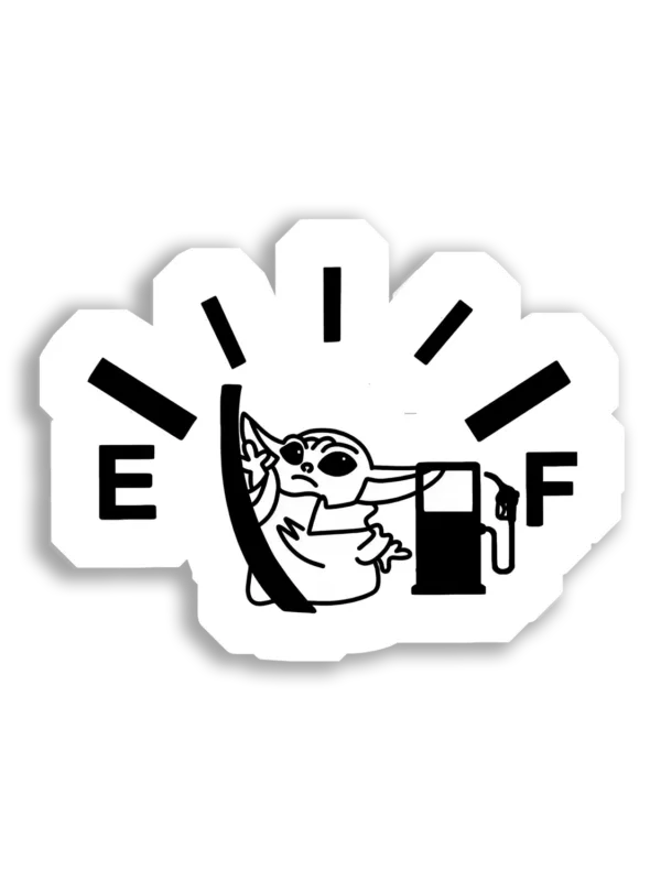 Empty to Full Gas Gauge Car Sticker