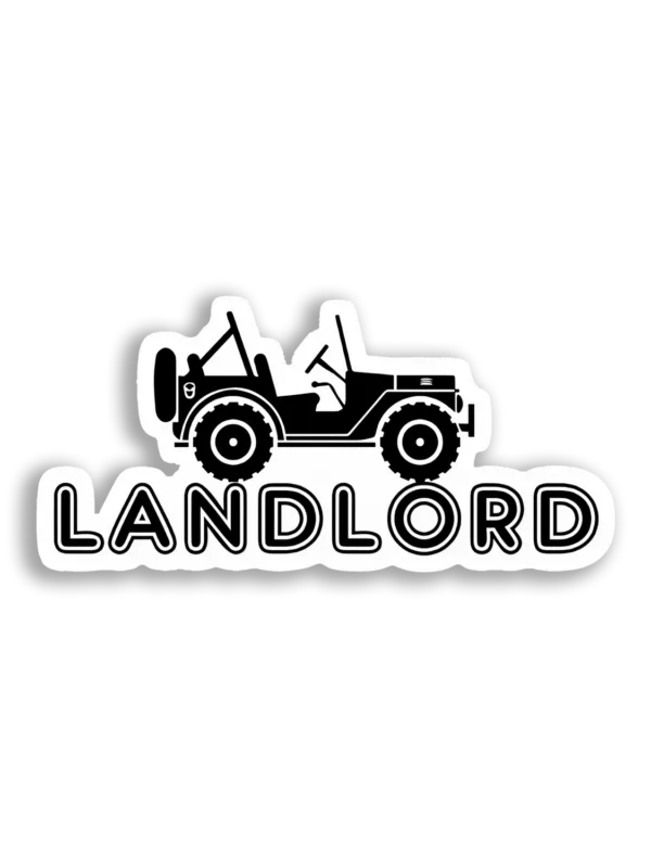 Landlord Jeep Silhouette Car Sticker