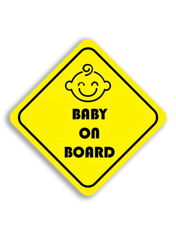 Caution Baby on Board Sign Car Sticker