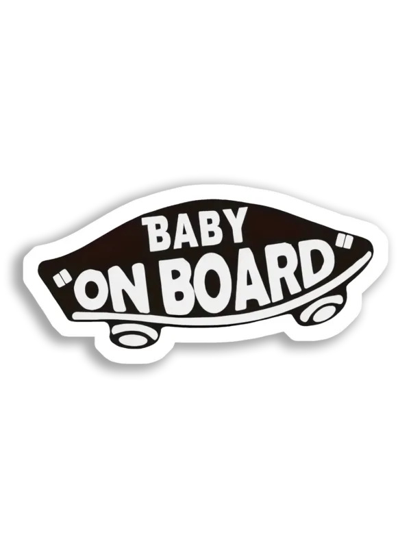Baby On Board Skateboard Sign Car Sticker