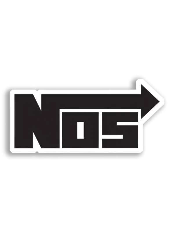 NOS Logo With Arrow Car Sticker