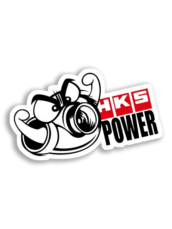 HKS Power Turbo Car Sticker