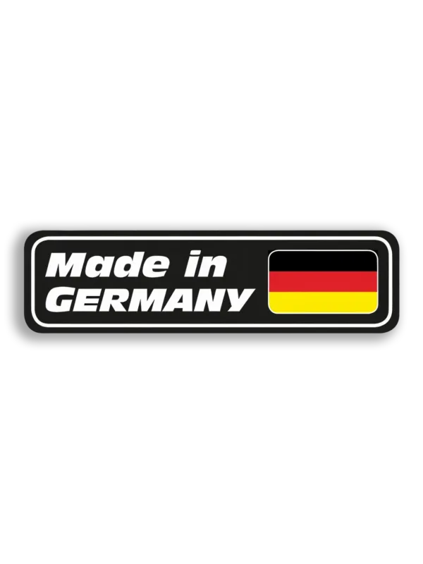 Made in Germany With Flag Car Sticker