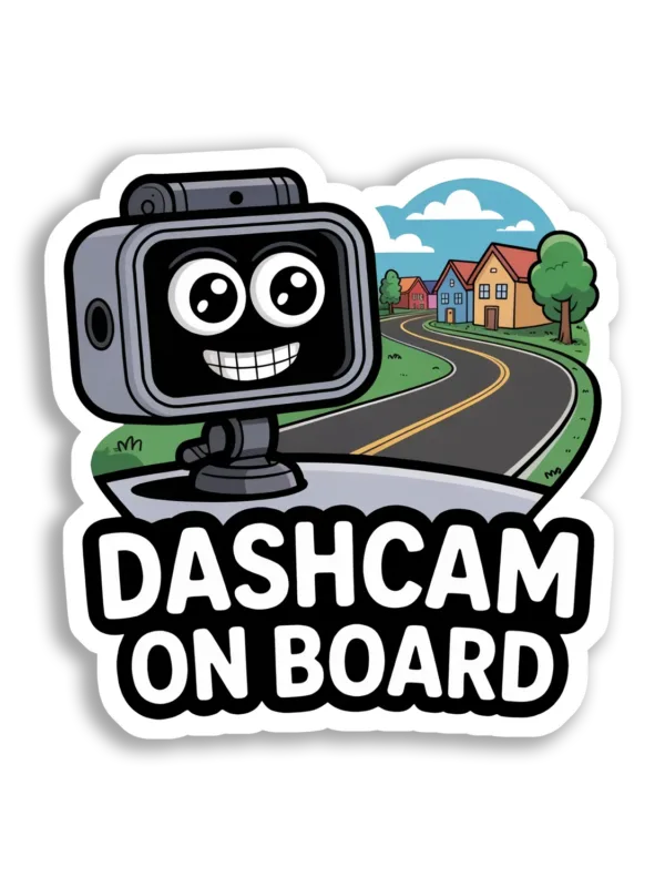 Dashcam On Board Car Sticker
