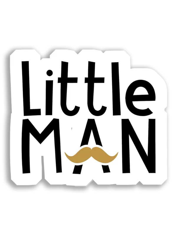 Little Man With a Mustache Car Sticker