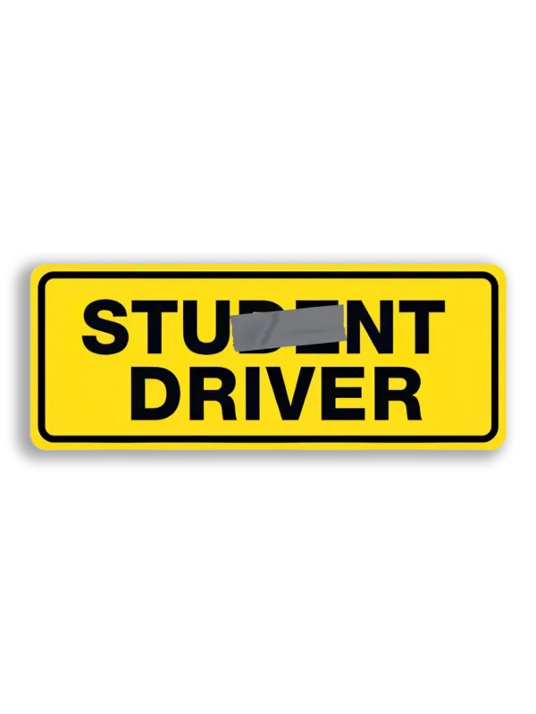 Stunt Driver Sign Car Sticker