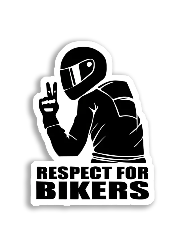 Respect for Bikers Car Sticker