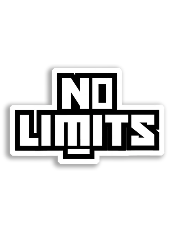 No Limits Break the Boundaries Car Sticker